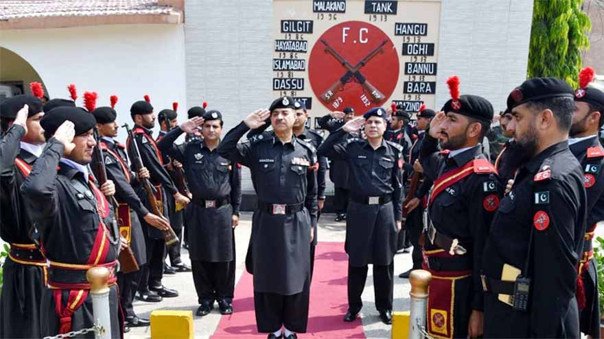 FC troop saluting
