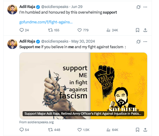 adil raja asking for support
