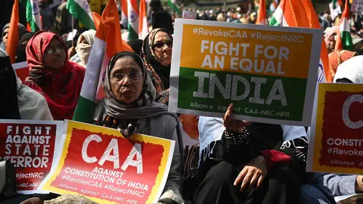 Indians protesting against CAA