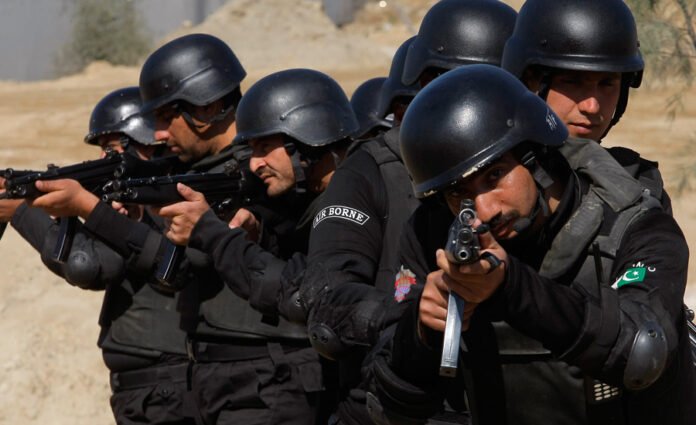 CTD officers holding guns