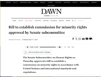 Dawn news on minorities