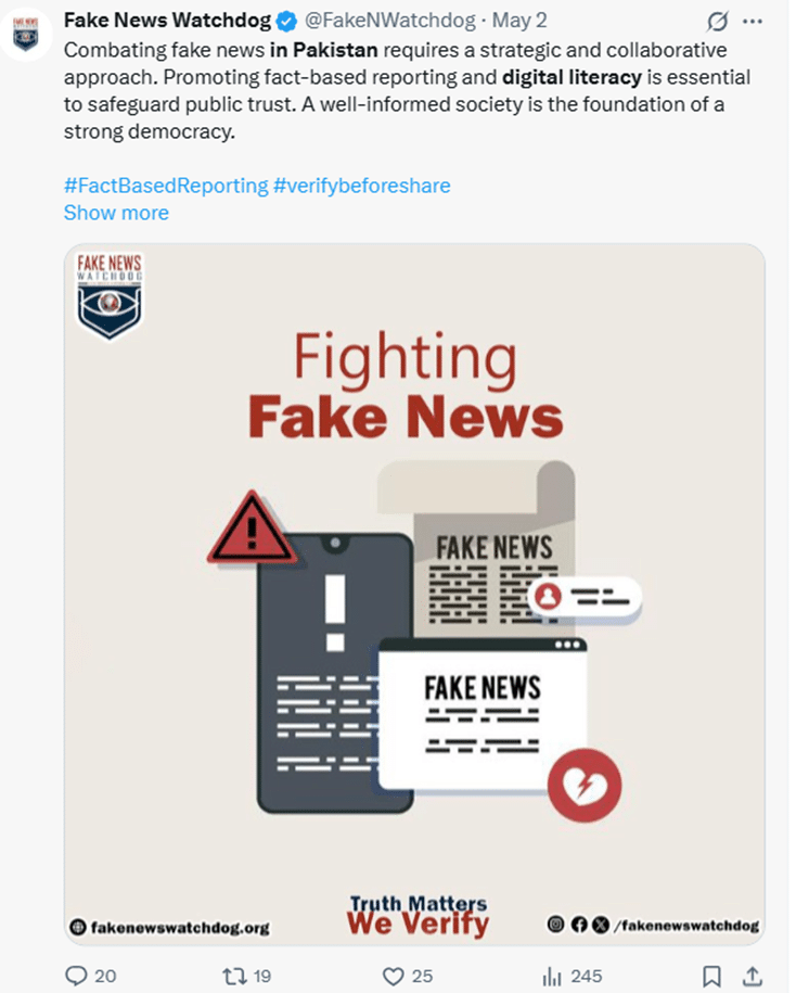 Narrative Warfare In Pakistan: Countering Extremist Propaganda Online 1 Picture1