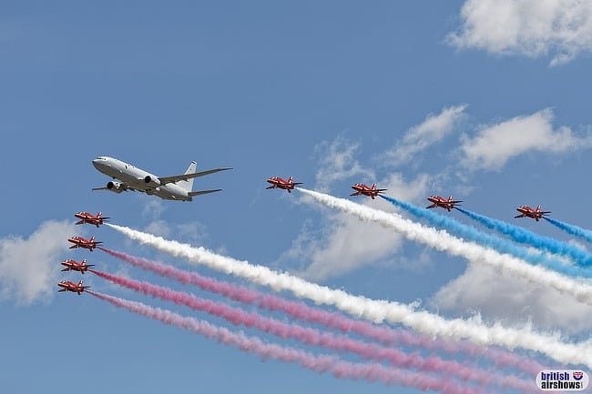 Image of planes flying in RIAT 2025