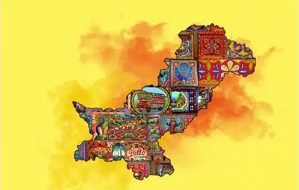 Pakistan map showing cultures of different areas of pakistan