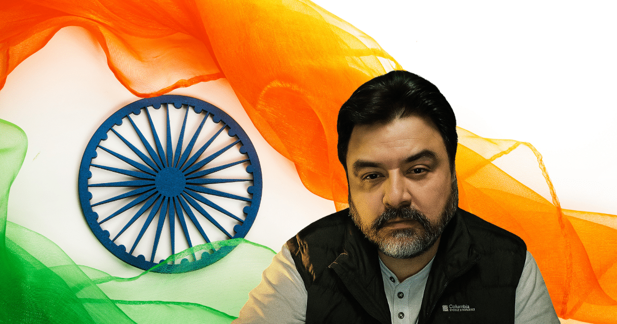 Adil raja With Indian Flag