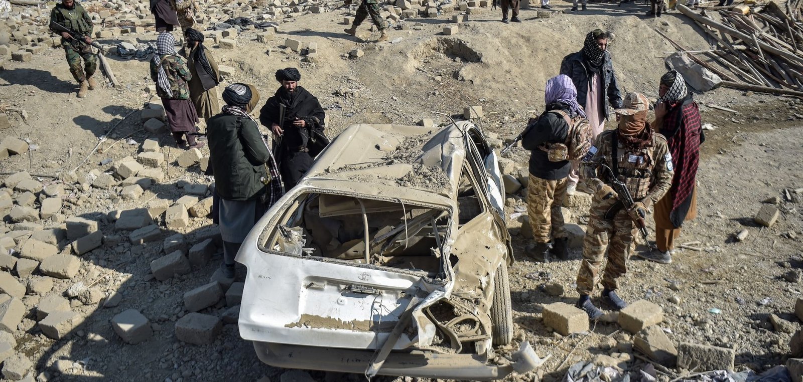 a sight of bomb blast