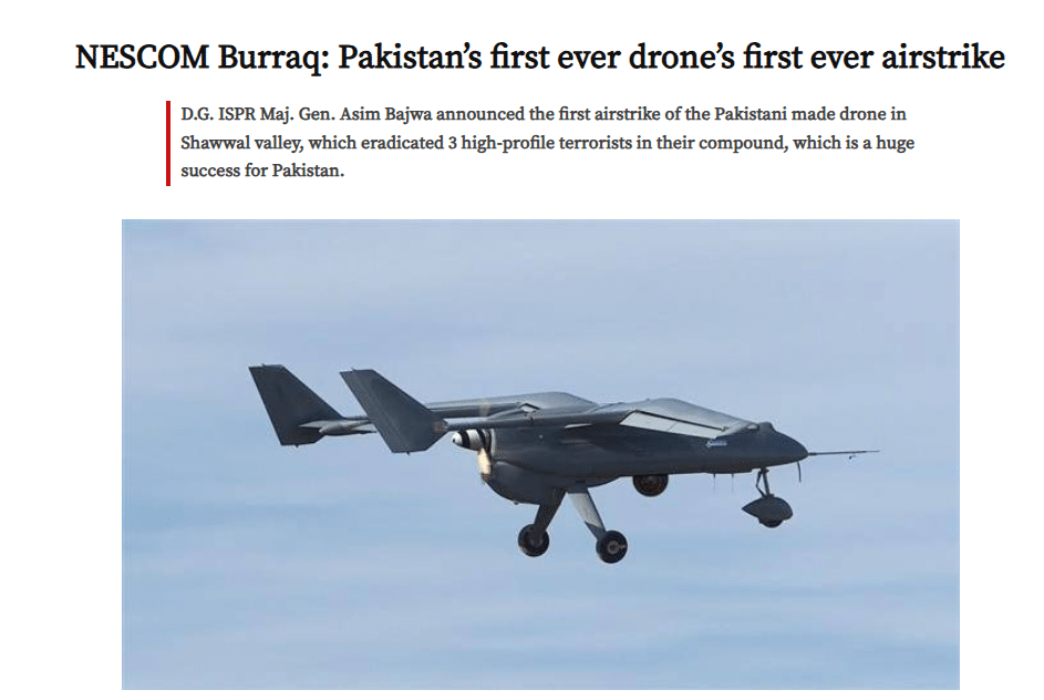 Burraq is Pakistan’s first indigenously developed combat drone, capable of precision strikes using the Barq missile and designed for all-weather operations.