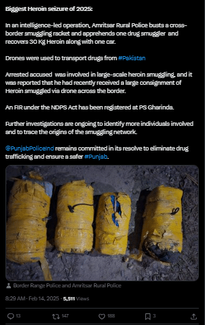 drones used to transport drugs