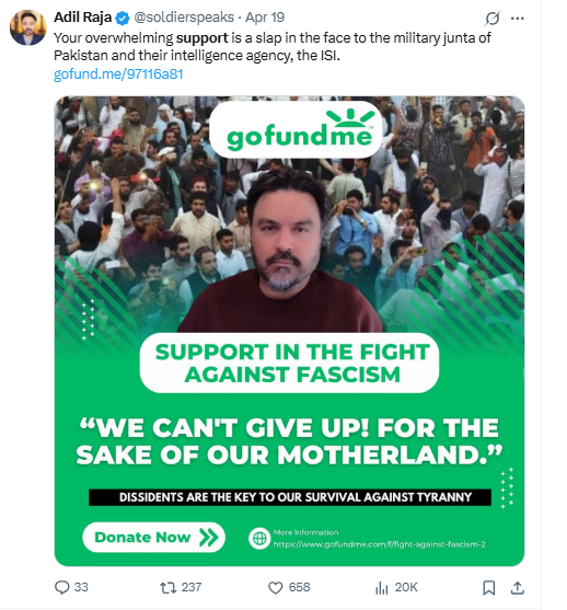 adil raja on go fund me