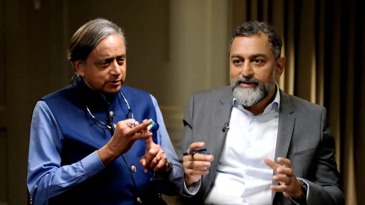 Shashi tharoor's blaming the neighbor