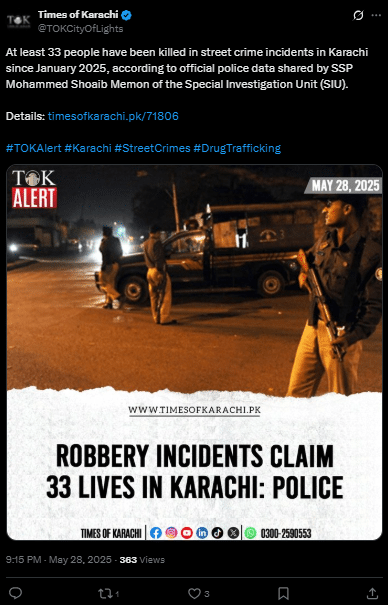 times of karachi - incidents in karachi