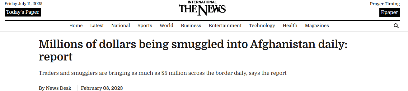 The News Report : millions of dollar smuggled