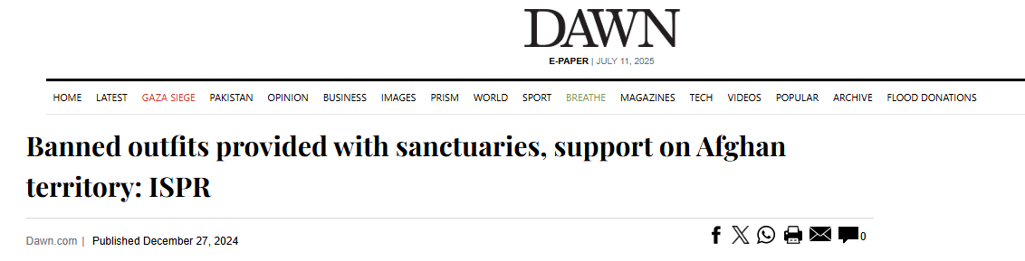 dawn news: banned outfits provided with sanctuaries