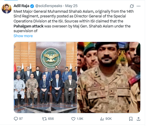 a tweet about pahalgam attack