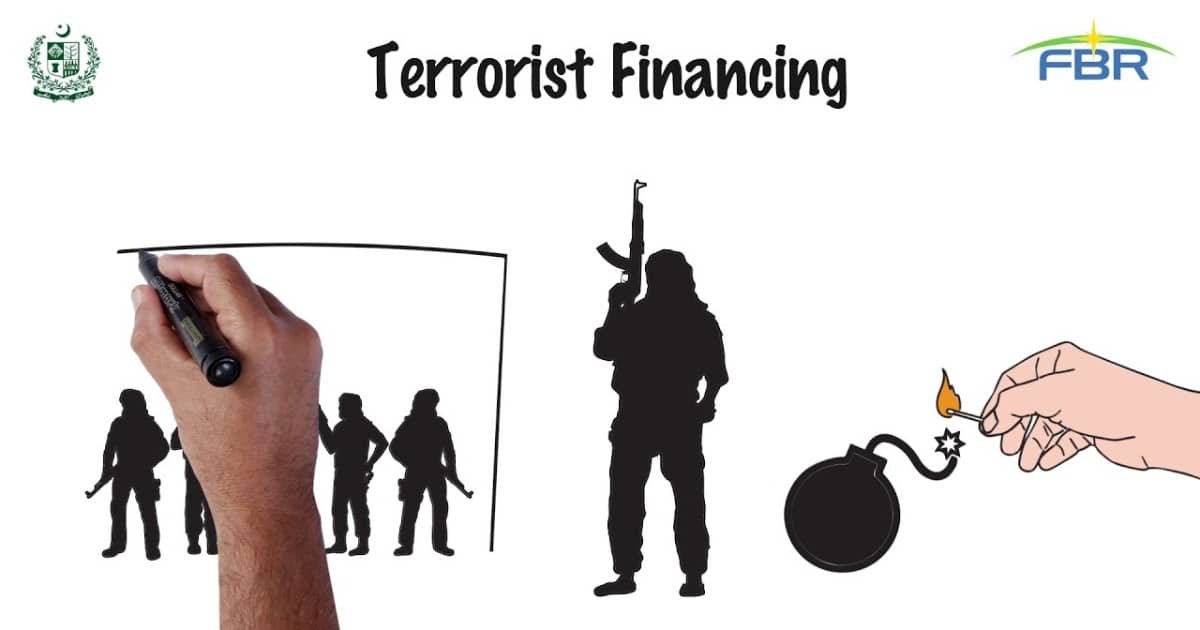 an illustration of terrorists' funding