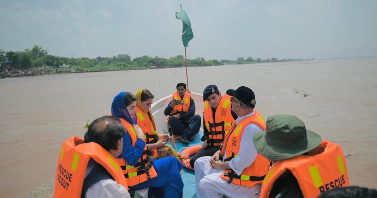 CM Maryam Nawaz Leads Flood Response at Ravi River