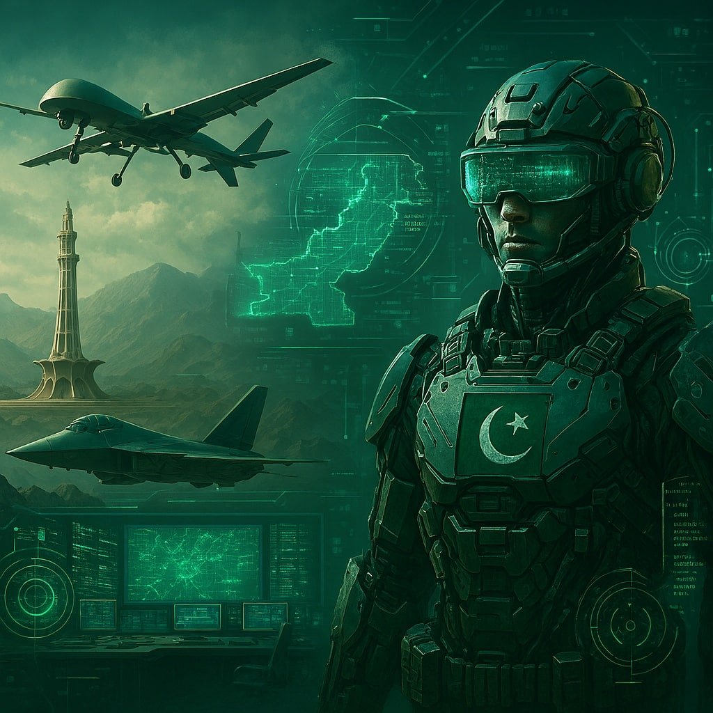 Imaginary digital soldier of Pakistan
