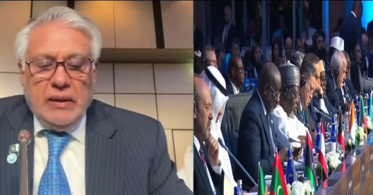 Ishaq Dar Represents Pakistan at OIC Extraordinary Session on Palestine