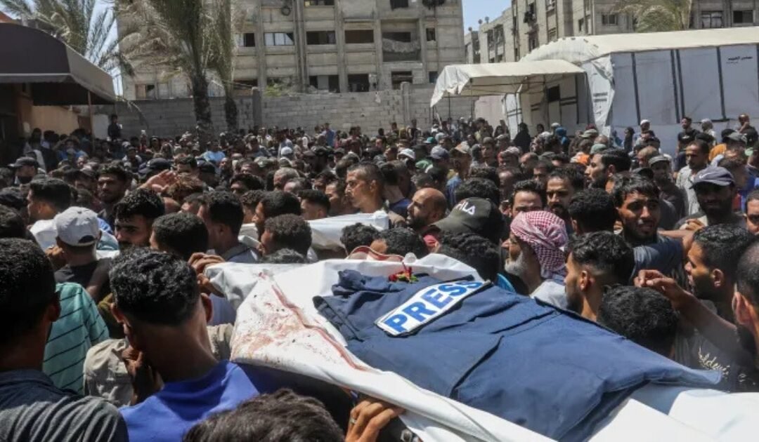 Israeli Airstrike on Nasser Hospital Kills Six Journalists in Gaza