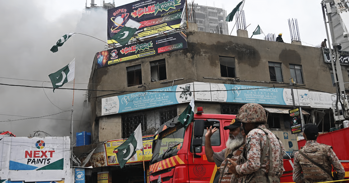 Karachi Fireworks Warehouse Blast-Five Dead-Over 30 Injured