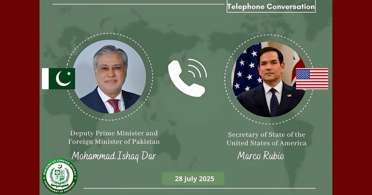 Pakistan's FM with his US counterpart