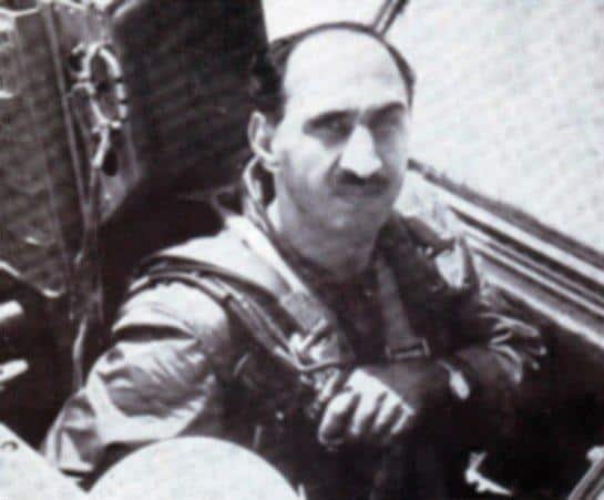 Nur Khan in the cockpit, 1965.