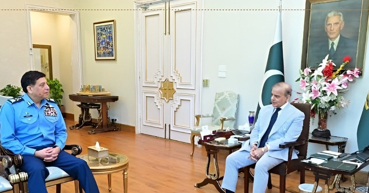 PM Shehbaz Meets Air Chief- Lauds PAF as -Steel Wall-of National Defense
