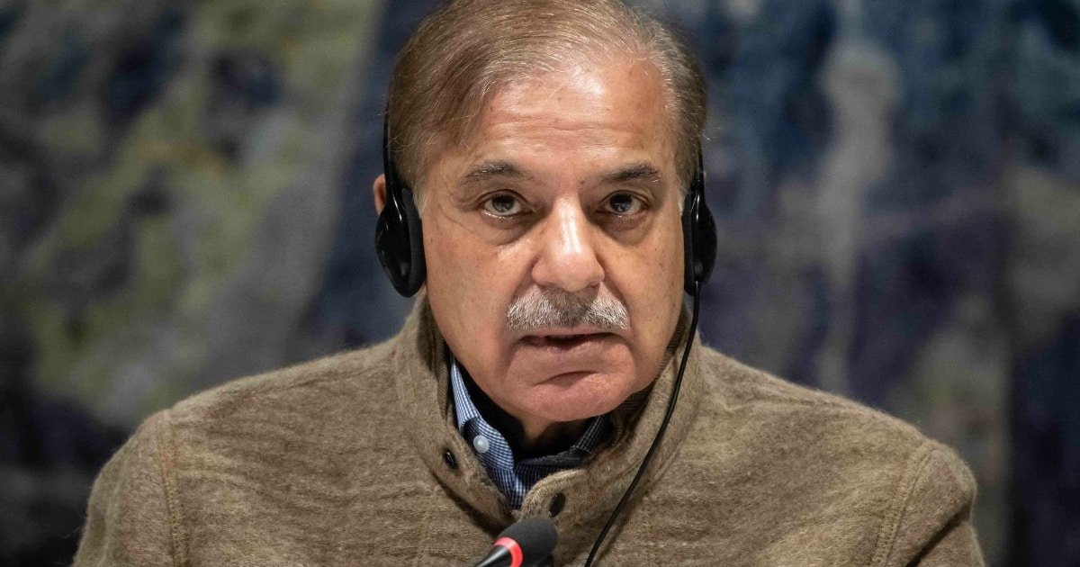 Pakistani prime minister speaking