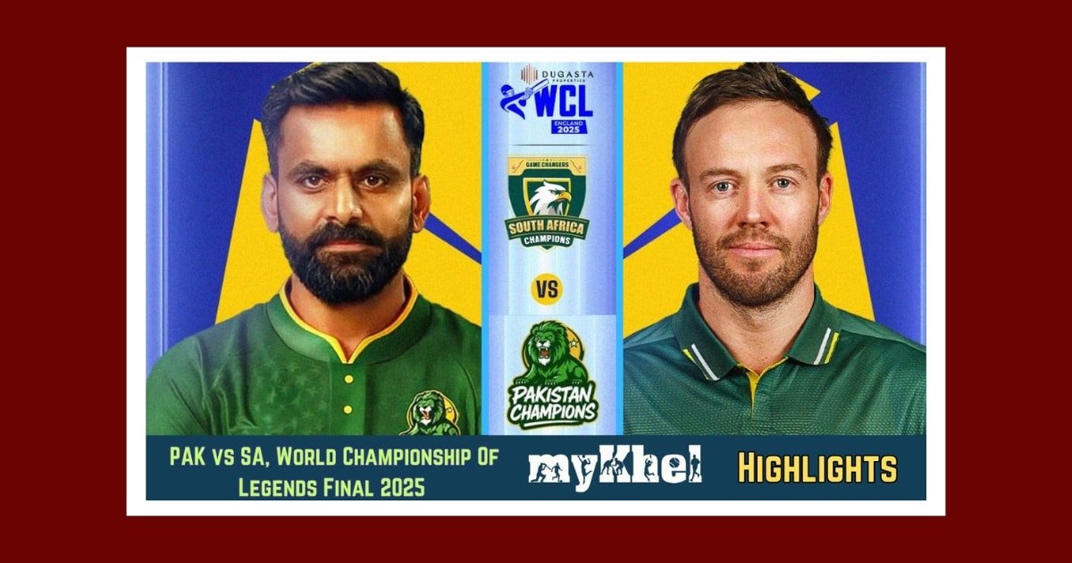 A poster showing the captains of the Pakistan and the SA cricket teams.