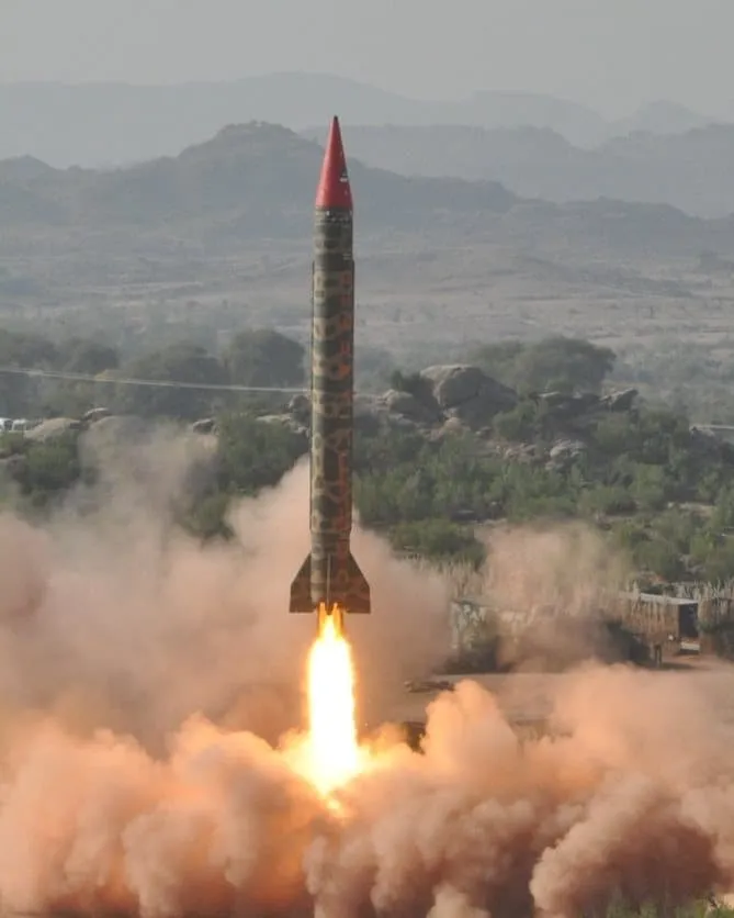 An image of Hatf series Ghauri missile