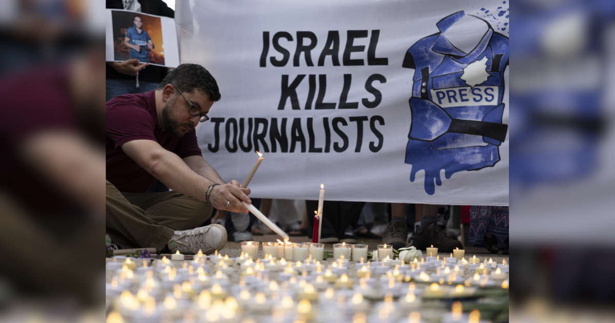 Journalist memorial vigil