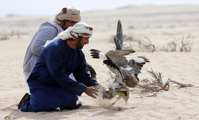 Foreign Dignitaries on a bird hunting expedition in Balochistan