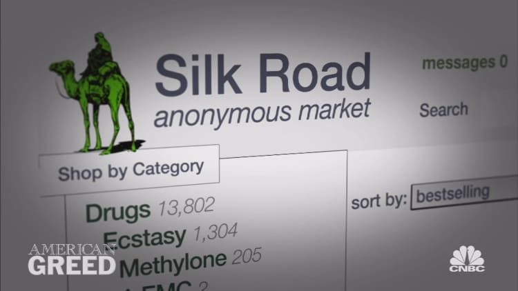 Image of a now-closed drug dealing online market