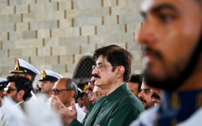 Sindh CM Joins Special Children for Flag-Hoisting at Quaid-e-Azam House
