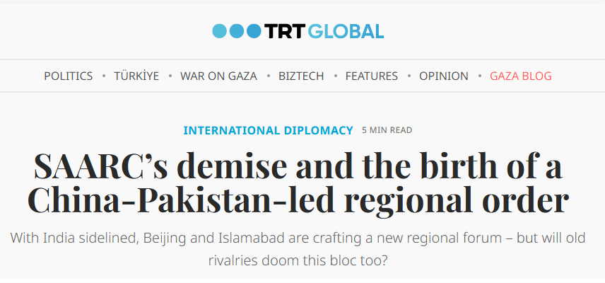  Pakistan, China, and regional partners are advancing plans for a new South Asian bloc to replace SAARC, focusing on trade, connectivity, and cross-border challenges. 