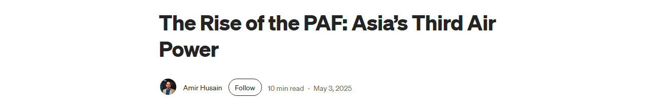 Pakistan is rapidly emerging as Asia’s third-strongest air power, driven by a sophisticated mix of fifth-gen fighters, EW dominance, indigenous innovation, combat readiness, and strategic autonomy across nine key pillars.