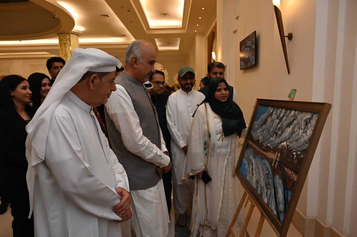 Cultural Diplomacy Through Art And Music 9 Pakistani Art at an exhibition in Dubai