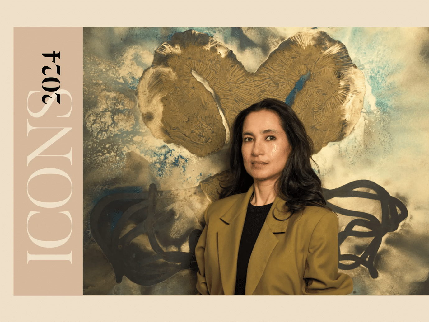 Pakistani Artist Shazia Sikandar on ICONS 2024 cover 