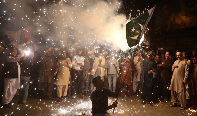 Pakistanis celebrating the tremendous win of Bunyan Marsoos