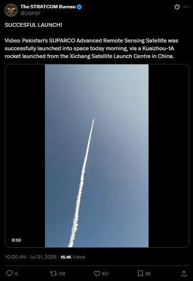 successful launch tweet