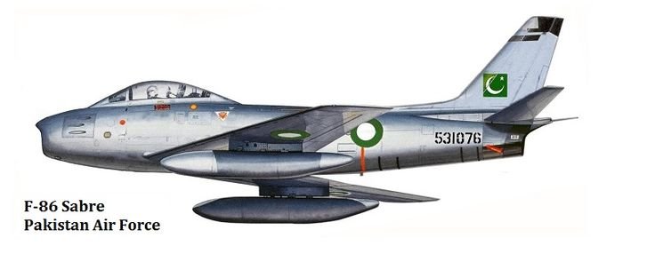 An illustration of a PAF F-86 Sabre