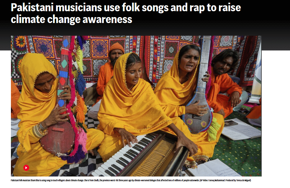 Pakistan Musicians use folk songs