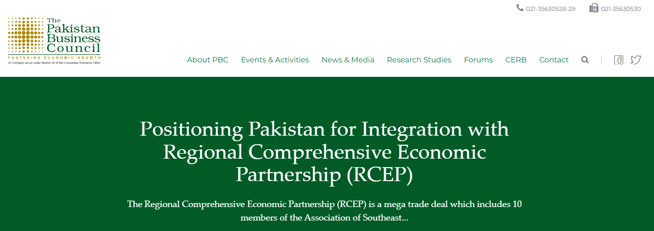 Pakistan has a limited share in RCEP but strong potential to expand exports through diversification and reforms.