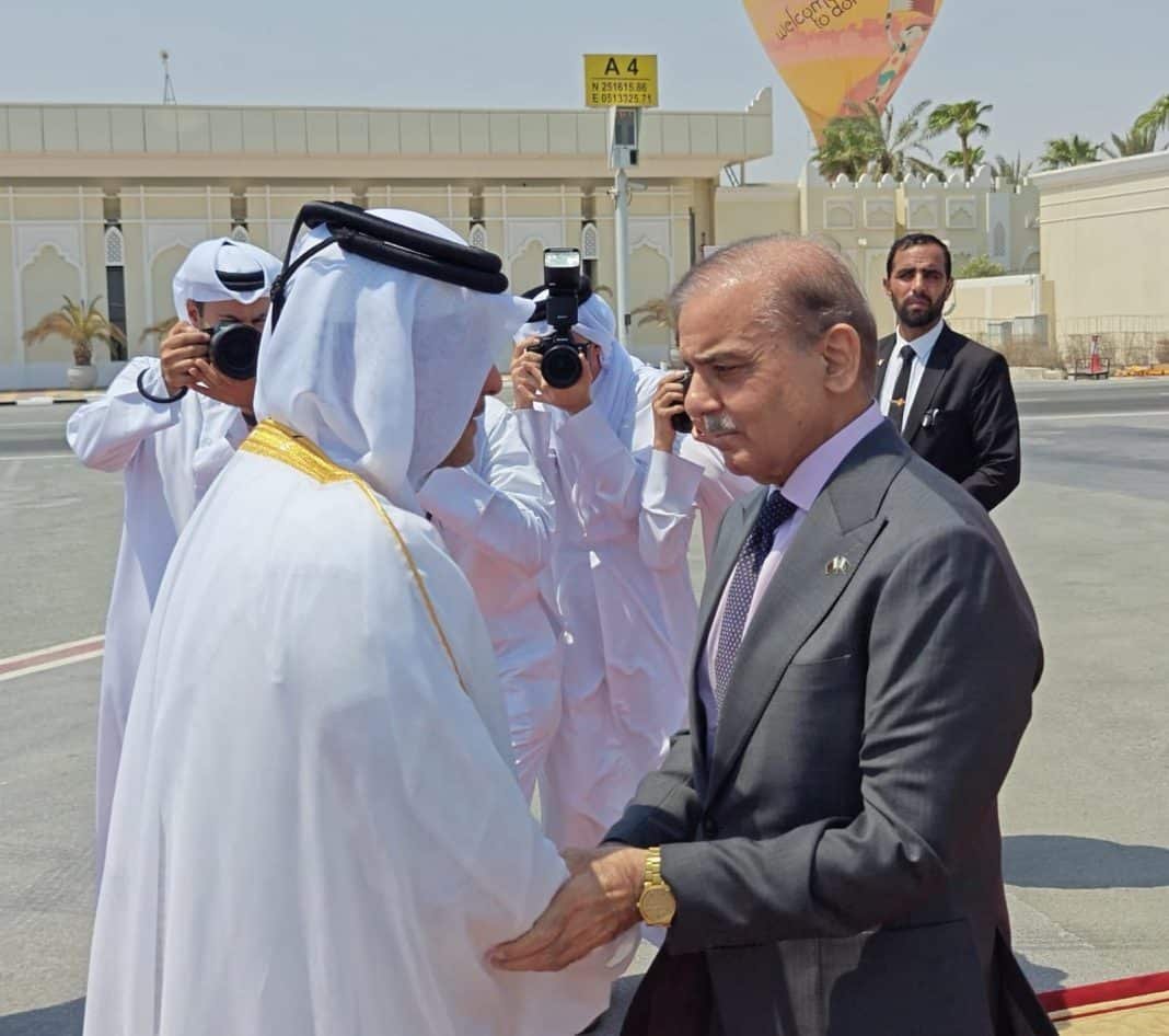 PM Shehbaz Arrives in Qatar to Express Solidarity Following Israeli Airstrikes PM Shehbaz Arrives in Qatar to Express Solidarity Following Israeli Airstrikes