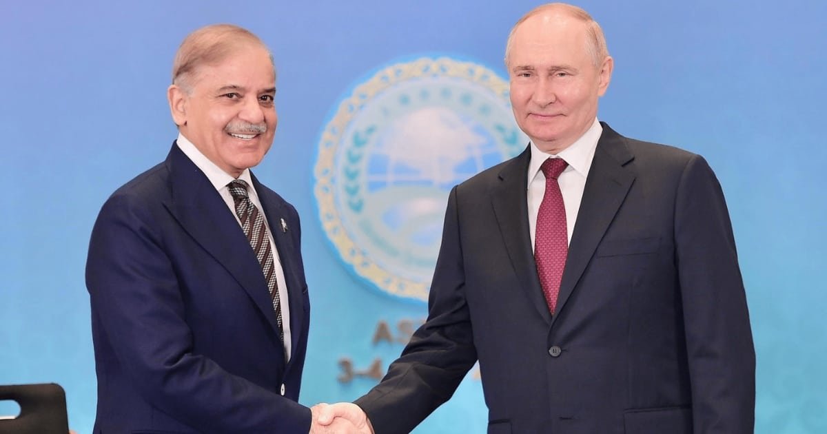 PM Shehbaz, President Putin Interact at SCO Summit, Signal Warming Pak-Russia Ties