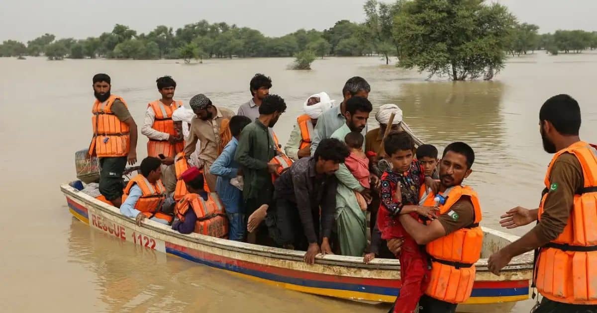 Flood relief operation