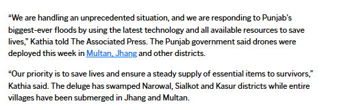 Government response over flood in Sindh 