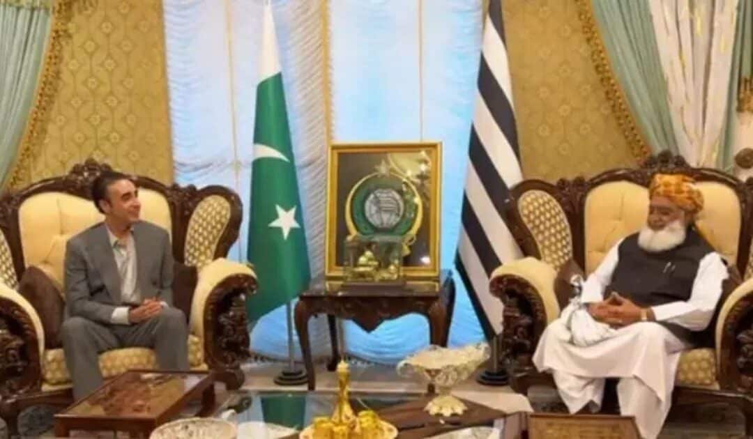 Bilawal, Fazlur Rehman Discuss Political Situation Amid Shifts in AJK Assembly