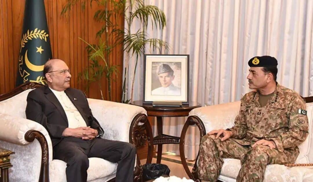 COAS Munir Briefs President Zardari on Escalating Border Tensions, National Security