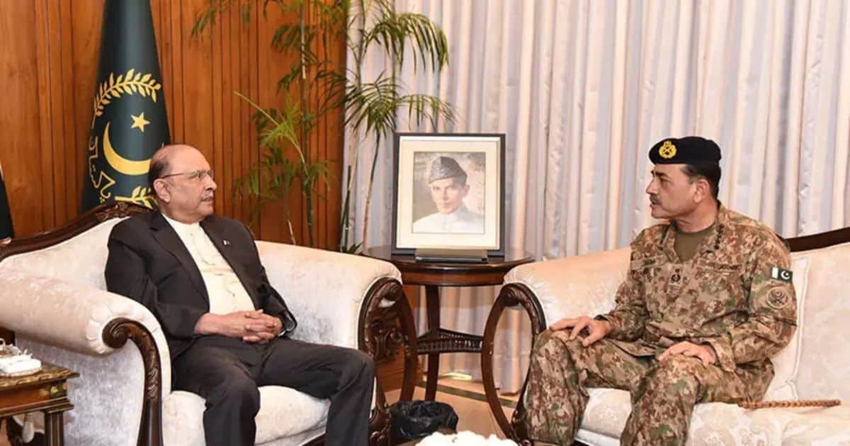 COAS Munir Briefs President Zardari on Escalating Border Tensions, National Security